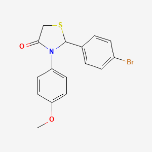 2-(4-Bromophenyl)-3-(4-methoxyphenyl)-1,3-thiazolidin-4-one