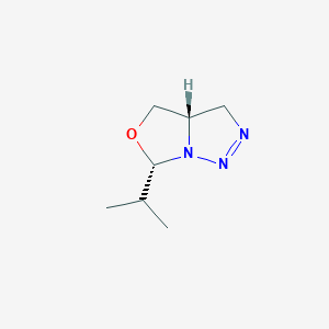 molecular formula C7H13N3O B1168940 (3AS,6S)-6-isopropyl-3,3a,4,6-tetrahydrooxazolo[3,4-c][1,2,3]triazole CAS No. 111209-55-3