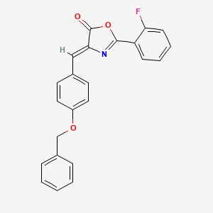 (4Z)-4-[4-(benzyloxy)benzylidene]-2-(2-fluorophenyl)-1,3-oxazol-5(4H)-one