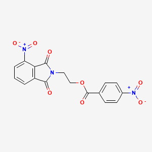 2-(4-nitro-1,3-dioxo-1,3-dihydro-2H-isoindol-2-yl)ethyl 4-nitrobenzoate