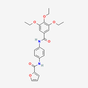 N-(4-{[(3,4,5-triethoxyphenyl)carbonyl]amino}phenyl)furan-2-carboxamide