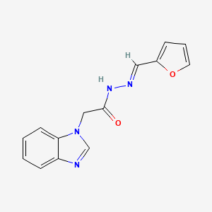 2-(1H-benzimidazol-1-yl)-N'-[(1E)-2-furylmethylene]acetohydrazide