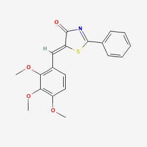 (5Z)-2-phenyl-5-(2,3,4-trimethoxybenzylidene)-1,3-thiazol-4(5H)-one