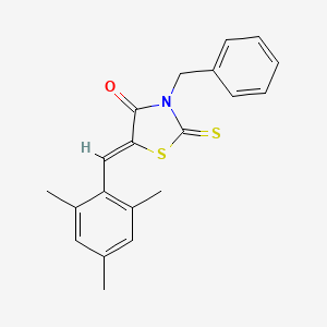 (5Z)-3-benzyl-2-sulfanylidene-5-[(2,4,6-trimethylphenyl)methylidene]-1,3-thiazolidin-4-one