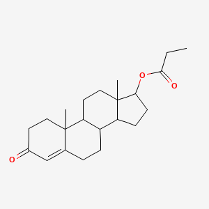 molecular formula C22H32O3 B11689739 Epitestosterone, propionate CAS No. 58769-88-3