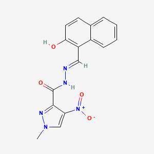 N'-[(E)-(2-hydroxynaphthalen-1-yl)methylidene]-1-methyl-4-nitro-1H-pyrazole-3-carbohydrazide