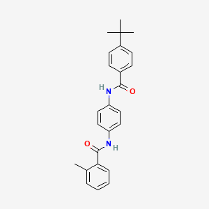 N-{4-[(4-tert-butylbenzoyl)amino]phenyl}-2-methylbenzamide