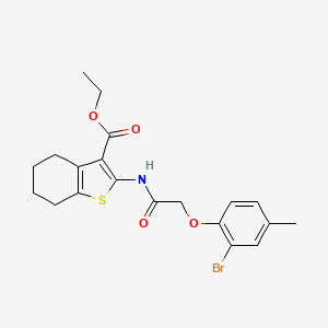 Ethyl 2-[2-(2-bromo-4-methylphenoxy)acetamido]-4,5,6,7-tetrahydro-1-benzothiophene-3-carboxylate