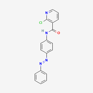 2-chloro-N-{4-[(E)-phenyldiazenyl]phenyl}pyridine-3-carboxamide