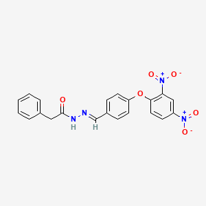 N'-{(E)-[4-(2,4-dinitrophenoxy)phenyl]methylidene}-2-phenylacetohydrazide