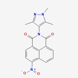 6-nitro-2-(1,3,5-trimethyl-1H-pyrazol-4-yl)-1H-benzo[de]isoquinoline-1,3(2H)-dione