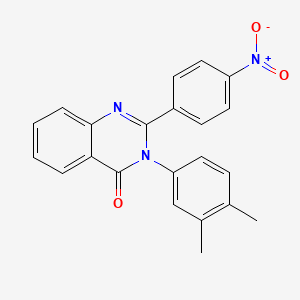 3-(3,4-dimethylphenyl)-2-(4-nitrophenyl)quinazolin-4(3H)-one