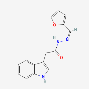 N'-[(Z)-furan-2-ylmethylidene]-2-(1H-indol-3-yl)acetohydrazide