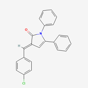 (3E)-3-(4-chlorobenzylidene)-1,5-diphenyl-1,3-dihydro-2H-pyrrol-2-one