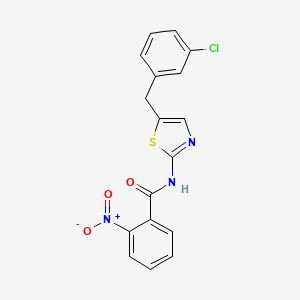 N-[5-(3-chlorobenzyl)-1,3-thiazol-2-yl]-2-nitrobenzamide