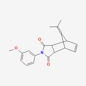 2-(3-methoxyphenyl)-8-(propan-2-ylidene)-3a,4,7,7a-tetrahydro-1H-4,7-methanoisoindole-1,3(2H)-dione