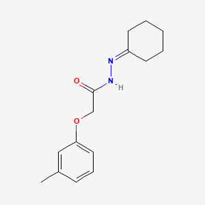 N'-cyclohexylidene-2-(3-methylphenoxy)acetohydrazide