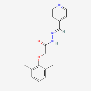 molecular formula C16H17N3O2 B11690010 2-(2,6-dimethylphenoxy)-N'-[(E)-pyridin-4-ylmethylidene]acetohydrazide 