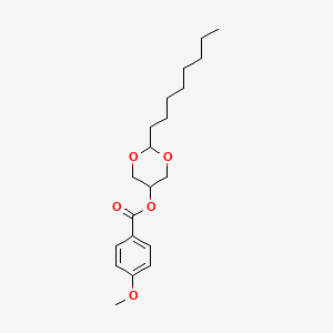 2-Octyl-1,3-dioxan-5-yl 4-methoxybenzoate