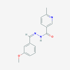 N'-[(Z)-(3-methoxyphenyl)methylidene]-6-methylpyridine-3-carbohydrazide