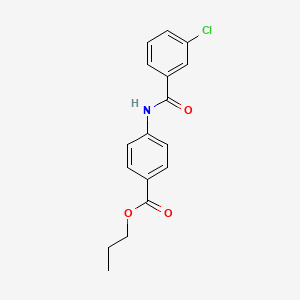 Propyl 4-[(3-chlorobenzoyl)amino]benzoate