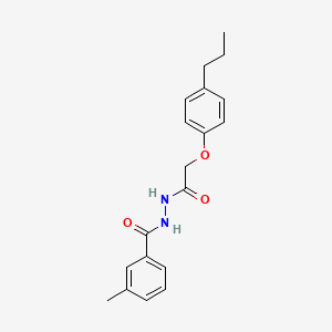 3-methyl-N'-(2-(4-propylphenoxy)acetyl)benzohydrazide