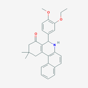 5-(3-ethoxy-4-methoxyphenyl)-2,2-dimethyl-2,3,5,6-tetrahydrobenzo[a]phenanthridin-4(1H)-one