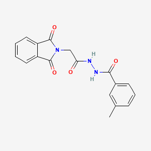 N'-[(1,3-dioxo-1,3-dihydro-2H-isoindol-2-yl)acetyl]-3-methylbenzohydrazide