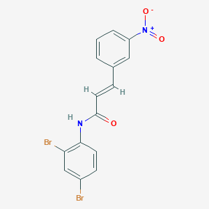 (2E)-N-(2,4-dibromophenyl)-3-(3-nitrophenyl)prop-2-enamide