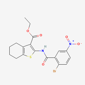 Ethyl 2-(2-bromo-5-nitrobenzamido)-4,5,6,7-tetrahydro-1-benzothiophene-3-carboxylate