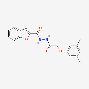 N'-[2-(3,5-dimethylphenoxy)acetyl]-1-benzofuran-2-carbohydrazide