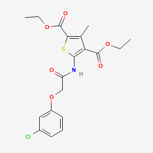 2,4-Diethyl 5-[2-(3-chlorophenoxy)acetamido]-3-methylthiophene-2,4-dicarboxylate