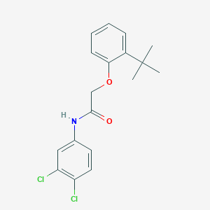 2-(2-tert-butylphenoxy)-N-(3,4-dichlorophenyl)acetamide