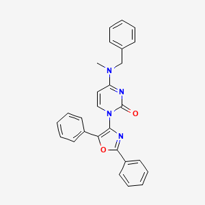 4-[Benzyl(methyl)amino]-1-(2,5-diphenyl-1,3-oxazol-4-yl)-1,2-dihydropyrimidin-2-one