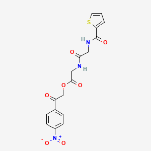 [2-(4-Nitrophenyl)-2-oxoethyl] 2-[[2-(thiophene-2-carbonylamino)acetyl]amino]acetate