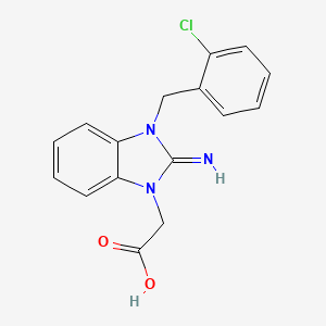 [3-(2-chlorobenzyl)-2-imino-2,3-dihydro-1H-benzimidazol-1-yl]acetic acid