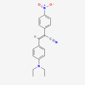 (2Z)-3-[4-(diethylamino)phenyl]-2-(4-nitrophenyl)prop-2-enenitrile