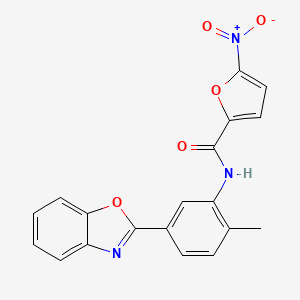 N-[5-(1,3-benzoxazol-2-yl)-2-methylphenyl]-5-nitrofuran-2-carboxamide