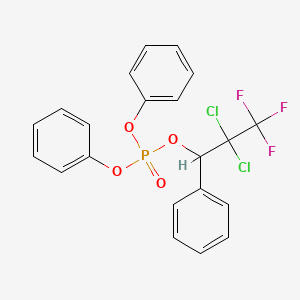 2,2-Dichloro-3,3,3-trifluoro-1-phenylpropyl diphenyl phosphate