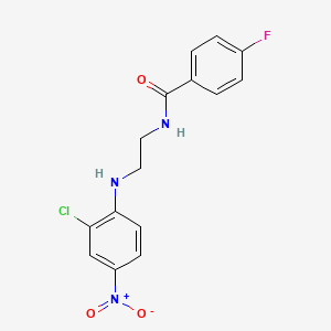 N-{2-[(2-chloro-4-nitrophenyl)amino]ethyl}-4-fluorobenzamide