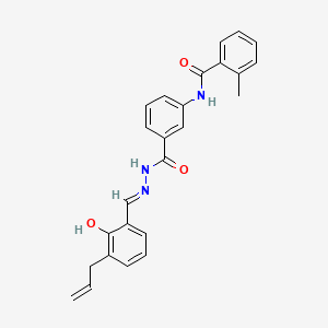 N-[3-({(2E)-2-[2-hydroxy-3-(prop-2-en-1-yl)benzylidene]hydrazinyl}carbonyl)phenyl]-2-methylbenzamide