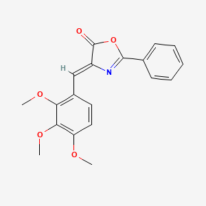 (4Z)-2-phenyl-4-(2,3,4-trimethoxybenzylidene)-1,3-oxazol-5(4H)-one