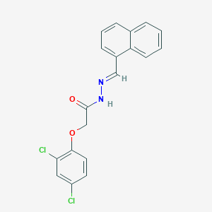 2-(2,4-dichlorophenoxy)-N'-[(E)-naphthalen-1-ylmethylidene]acetohydrazide