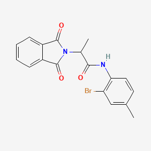 N-(2-bromo-4-methylphenyl)-2-(1,3-dioxo-1,3-dihydro-2H-isoindol-2-yl)propanamide