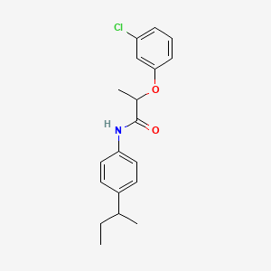 N-[4-(butan-2-yl)phenyl]-2-(3-chlorophenoxy)propanamide