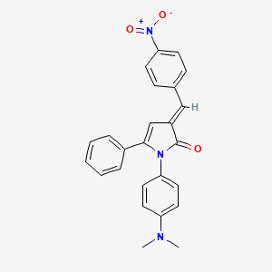 (3E)-1-[4-(dimethylamino)phenyl]-3-(4-nitrobenzylidene)-5-phenyl-1,3-dihydro-2H-pyrrol-2-one