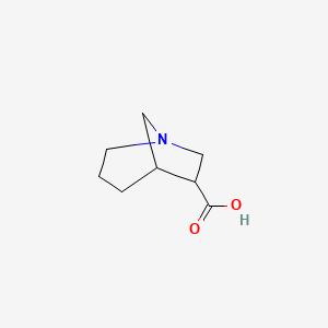 molecular formula C8H13NO2 B1169070 1-Azabicyclo[3.2.1]octane-6-carboxylicacid,exo-(9CI) CAS No. 115595-01-2