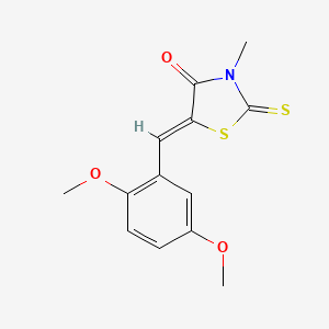 (5Z)-5-(2,5-dimethoxybenzylidene)-3-methyl-2-thioxo-1,3-thiazolidin-4-one