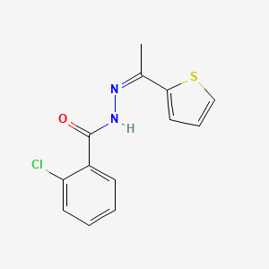 2-chloro-N'-[(1Z)-1-(thiophen-2-yl)ethylidene]benzohydrazide