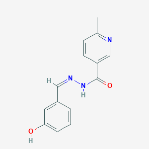 molecular formula C14H13N3O2 B11690774 N'-[(Z)-(3-hydroxyphenyl)methylidene]-6-methylpyridine-3-carbohydrazide 